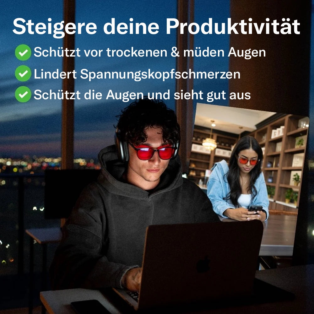RedAura® - Unisex Blaulichtbrille